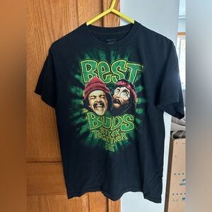 Black Graphic Tee - Best Buds Design